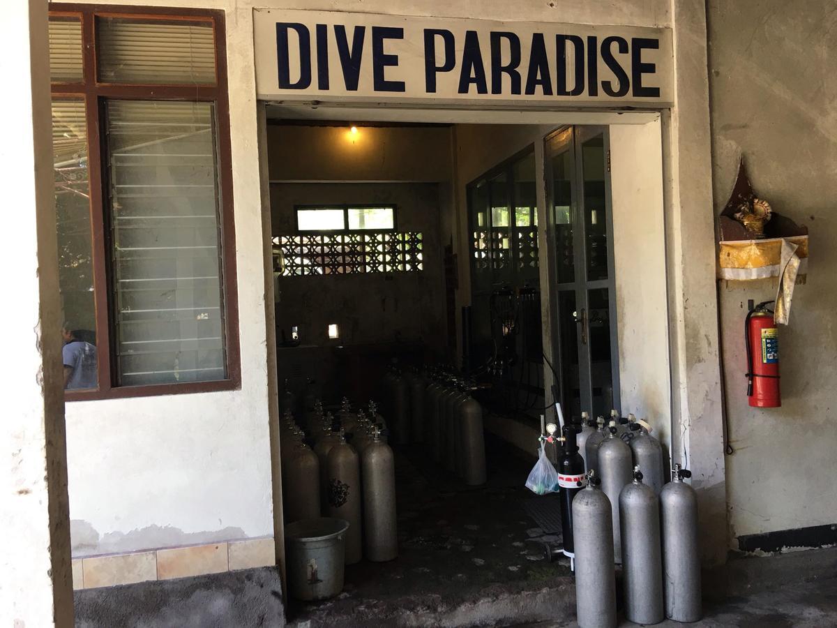 Paradise Palm Beach Bungalows And Dive Center Tulamben Esterno foto